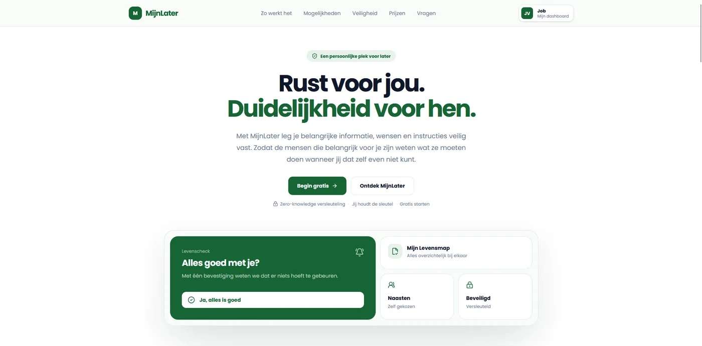 MijnLater project